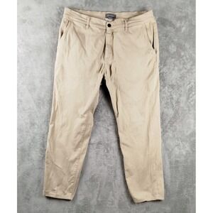 Ash & Erie Chino Pants Mens 36x27 Tan Khaki Stretch Casual Preppy Cotton
